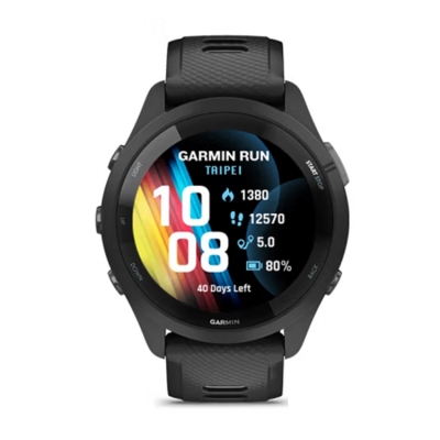 佳明（GARMIN）Forerunner265黑色血氧心率HRV跑步铁三游泳户外智能运动手表